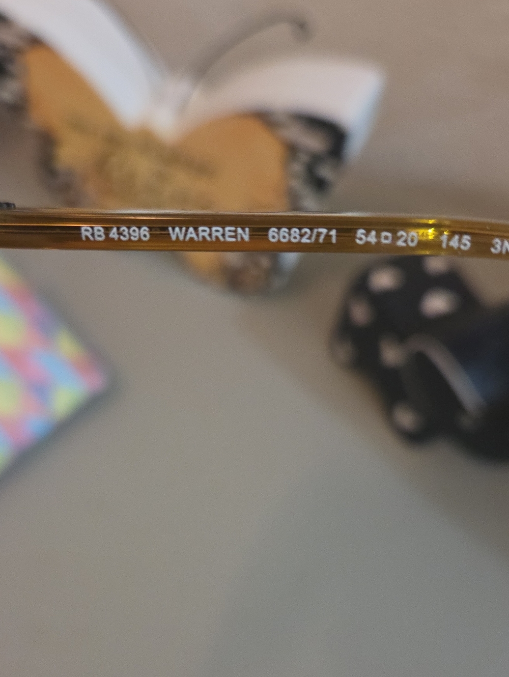 Ray-Ban Yellow Transparent Wayfarer Sunglasses - Picture 3 of 3